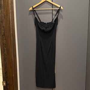 Black Lace-Trim Dress